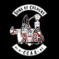 Preview: Köln Unisex T-Shirt "Sons of cologne" Rundhals mit Rückendruck Schwarz